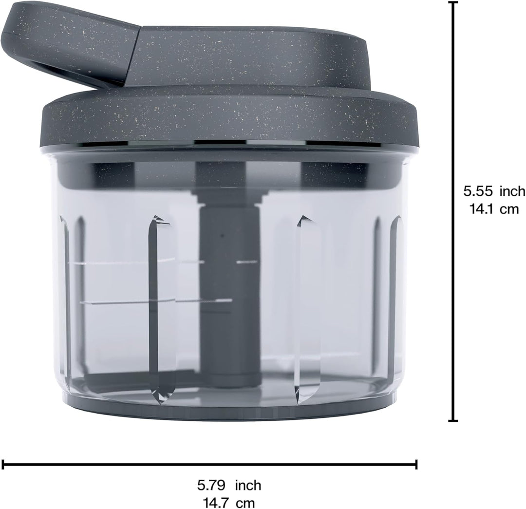 Zyliss Easy Pull Zwiebel­schneider Manuell, 800ml, Multizerkleinerer, Gemüse Zerkleinerer Manuell fü
