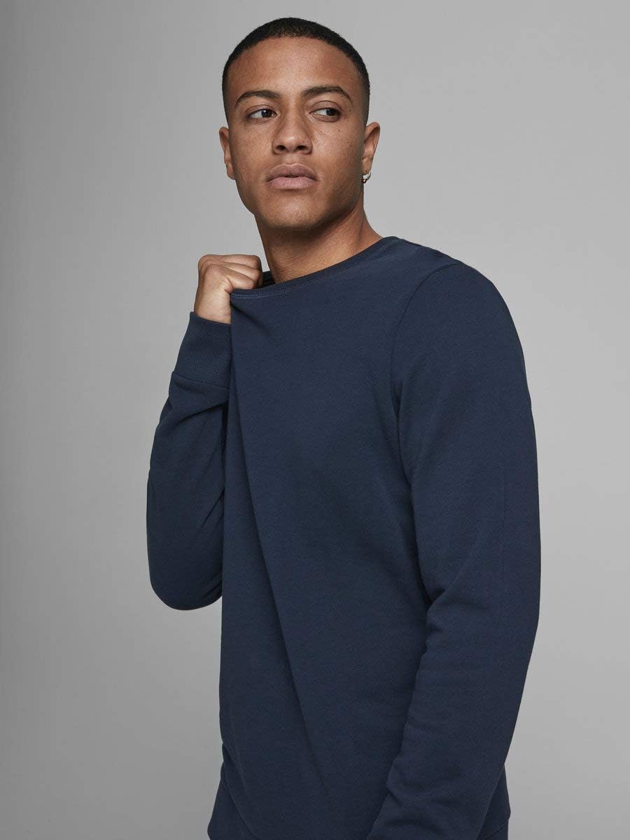 JACK & JONES Mens Basic Crew Neck S Blau(navy Blazernavy Blazer), S Blau(navy Blazernavy Blazer)