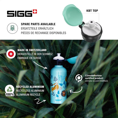 SIGG - Alu Trinkflasche Kinder - KBT - Auslaufsicher - Federleicht - BPA-frei - Klimaneutral Zertifi