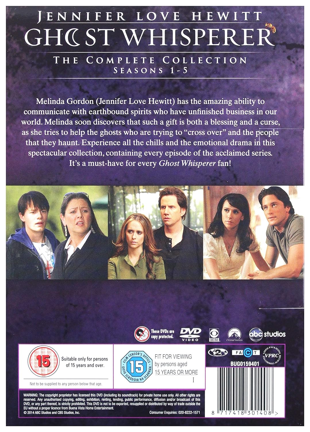 Ghost Whisperer: The Complete Seasons 1-5 [29 DVDs] [UK Import], DVD