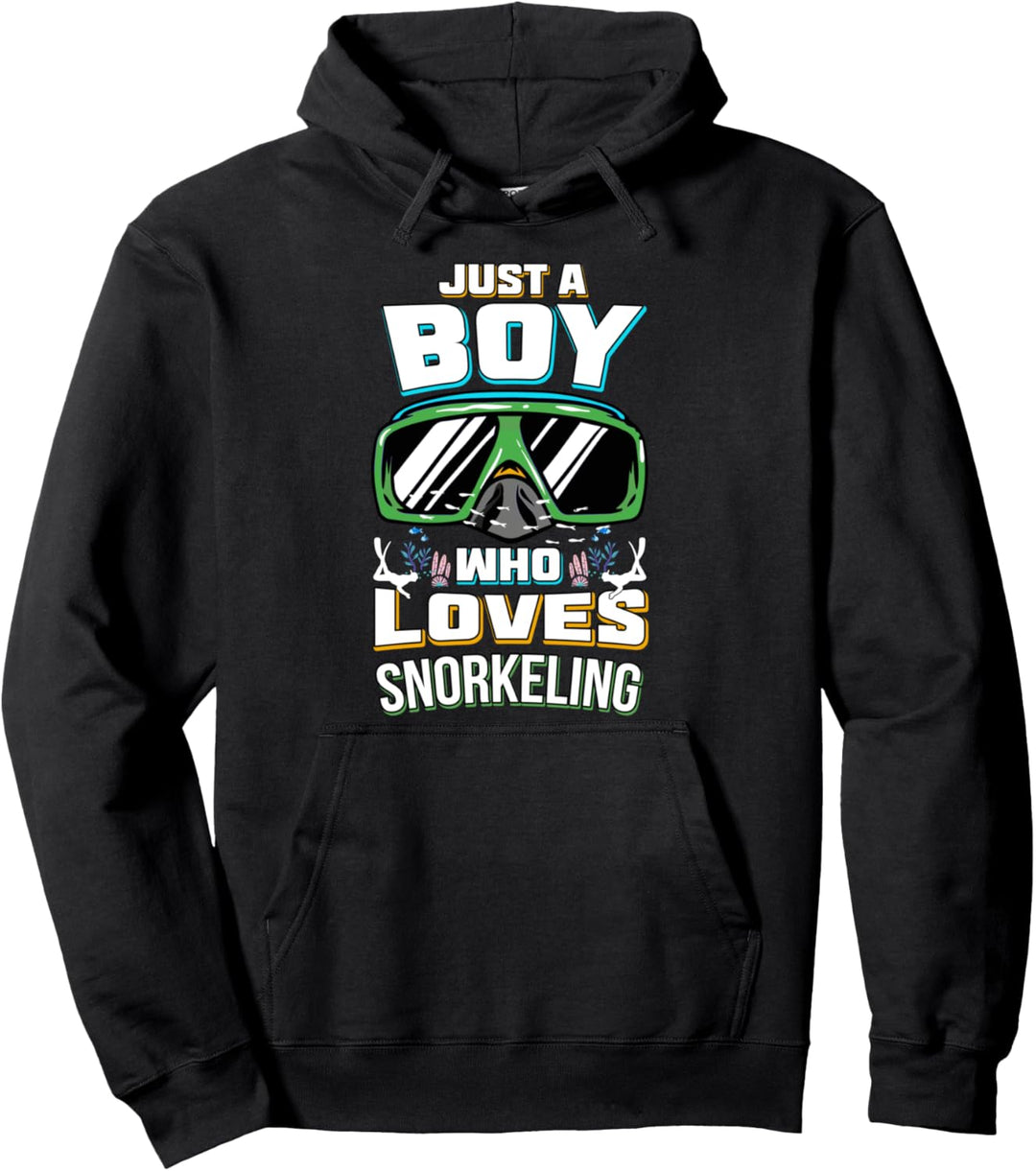 Nur ein Junge Schnorcheln tauchen Schnorchler Schnorcheln Pullover Hoodie