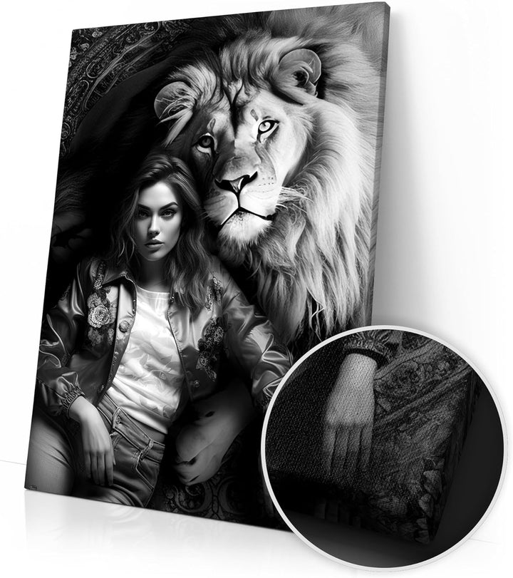 Artmazing | Löwe Bild | Poster &amp; Kunstdrucke | Bild Hochkant | Pop Art Bilder Leinwand | S Art Bilde