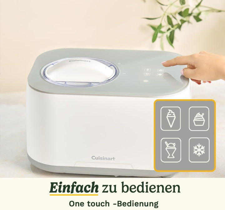 Cuisinart FreezeEase – Selbstkühlende Eismaschine | 3 Voreinstellungen | Eiscreme, Sorbet, Frozen Yo