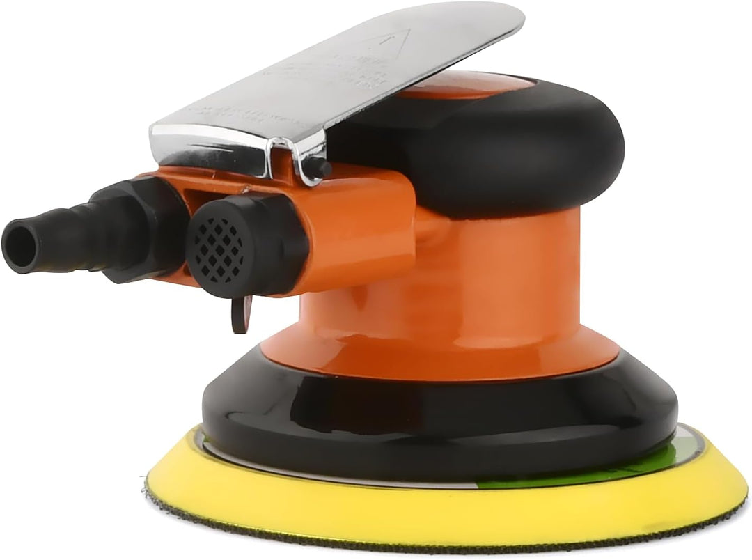 Druckluft Exzenterschleifer 150mm mini, Hochleistungs-Doppelwirkungs-Pneumatikschleifer Polierer mit