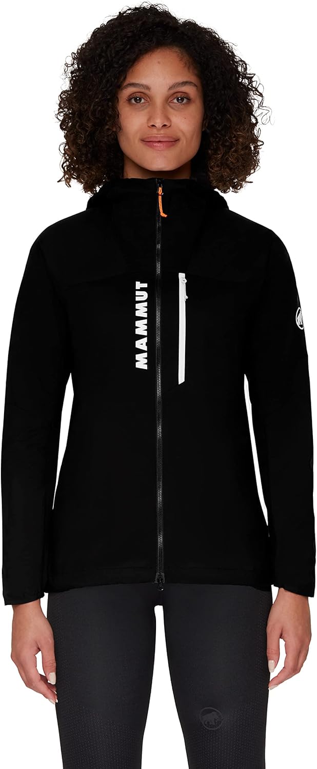 Mammut Damen Aenergy Hooded Windbreaker Jacke mit Kapuze, Schwarz