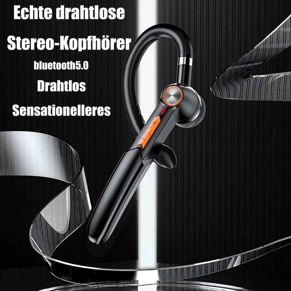 ESSONIO Bluetooth Headset Bluetooth Ohrhörer Noise Cancelling Kopfhörer Bluetooth Headset mit Mikrof