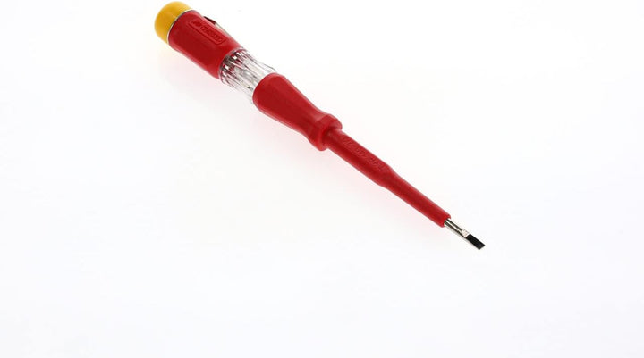 GEDORE 6699110 Prüfschraubendreher für 220-250 Volt Wechselspannung, 3 mm Klingenbreite, Mit Metallc