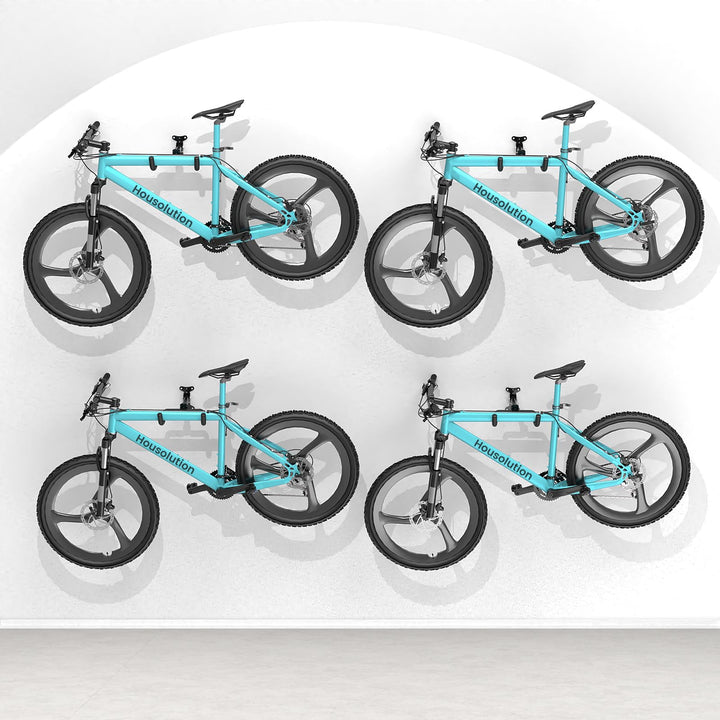 Housolution Fahrrad-Wandhalterung - EVA-Schaumstoff gepolstert, aus Carbonstahl, robust & verstellba
