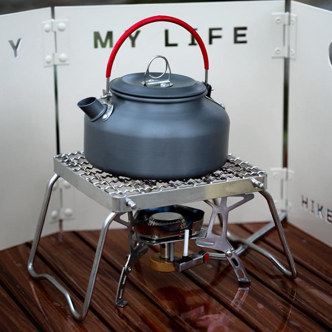 Outdoor Camping Grill, Edelstahl Holzkohlegrill Reisegrill, Tragbarer Campinggrill, Mini Edelstahl K