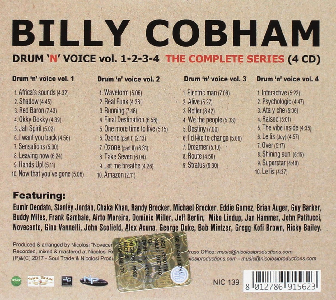 Drum 'N' Voice,Vol.1-4, Audio-CD