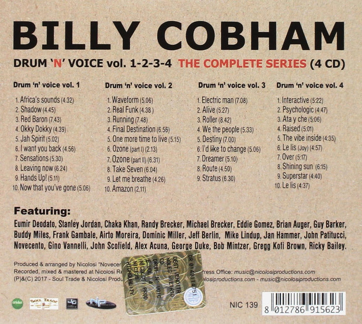 Drum 'N' Voice,Vol.1-4, Audio-CD