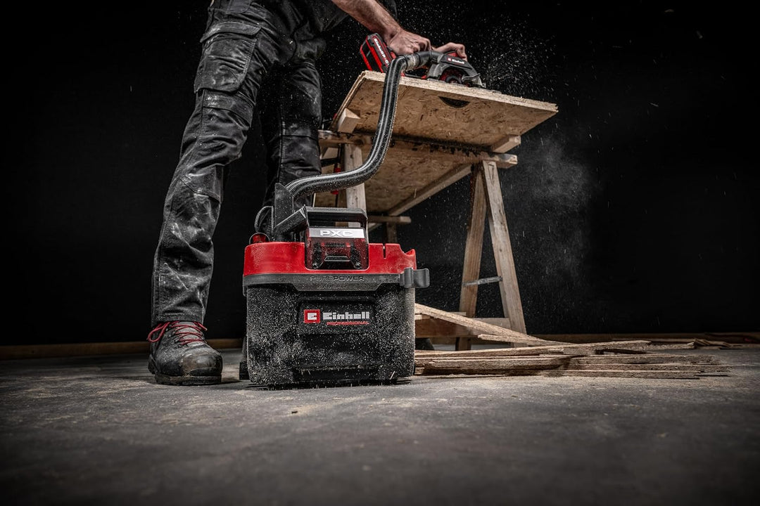 Einhell Professional Akku-Nass-Trockensauger TP-VC 18/10 Li BL L-Solo Power X-Change (18 V, Brushles