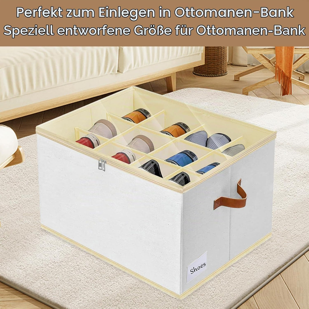 Schuhorganizer Schuhschrank - 24-Zellen Schuhboxen Stapelbar Schuhregal Platzsparend für Schrank - 2