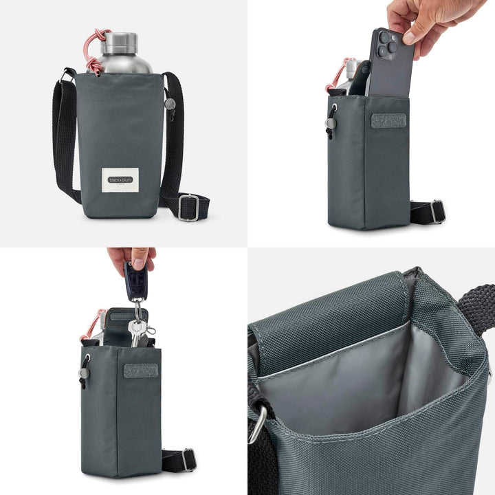 BLACK + BLUM Isolierte Flaschentasche - Hergestellt aus recyceltem PET und BPA Frei - Flaschentasche