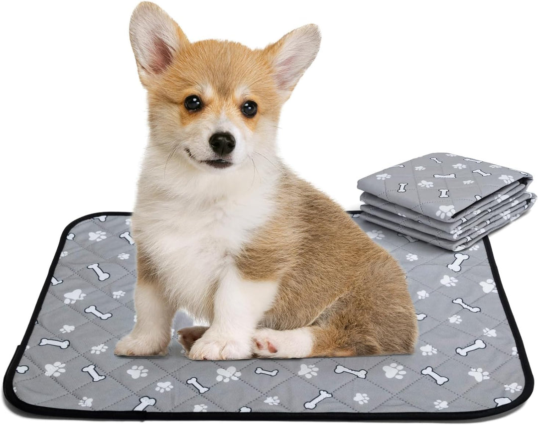 Nobleza Wiederverwendbare Welpenunterlagen, 2er Set Waschbar Haustier-Urinunterlage, 60 x 45 cm Schn