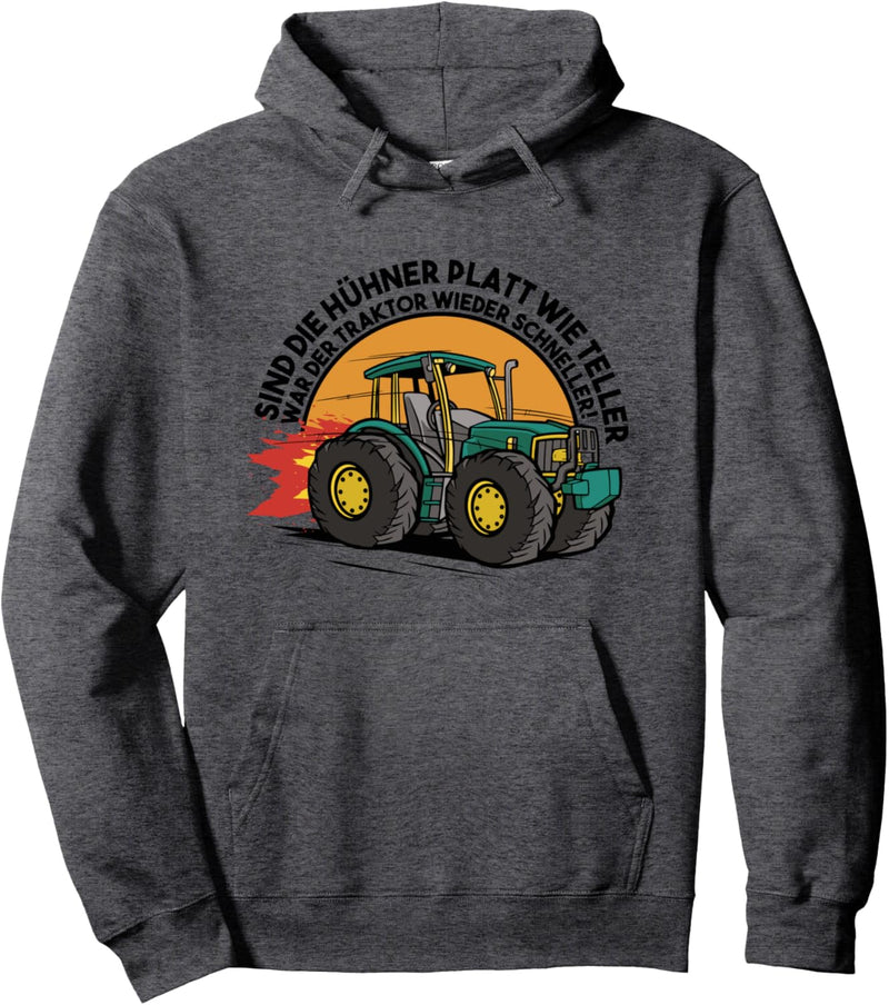 Lustiger Hühner Bauer Spruch mit Traktor Motiv für Bauer Pullover Hoodie