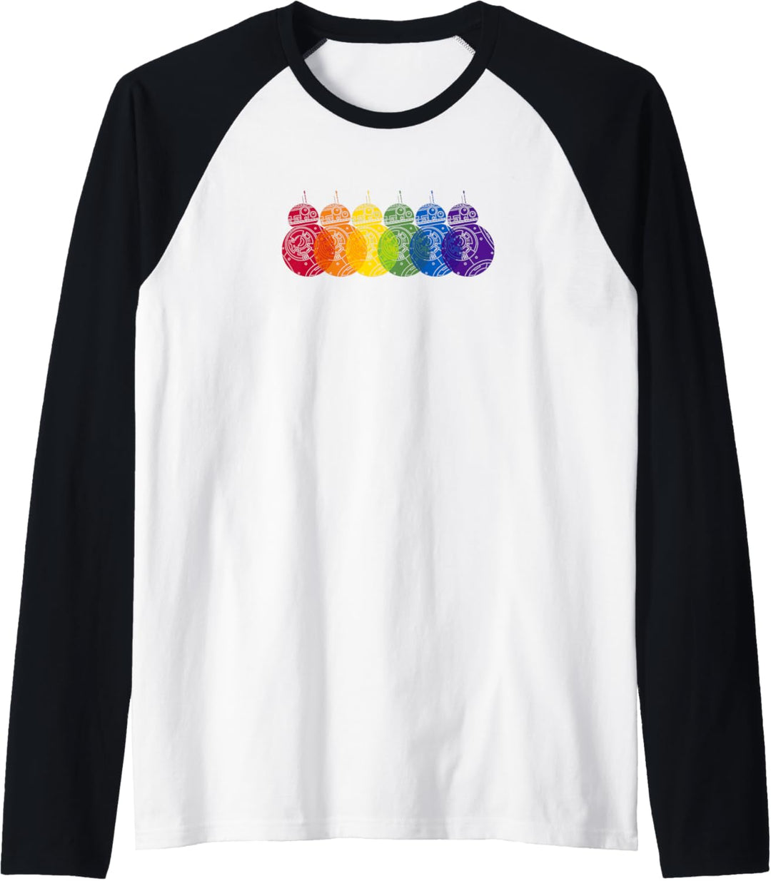 Star Wars BB8 Rainbows Pride Logo Raglan