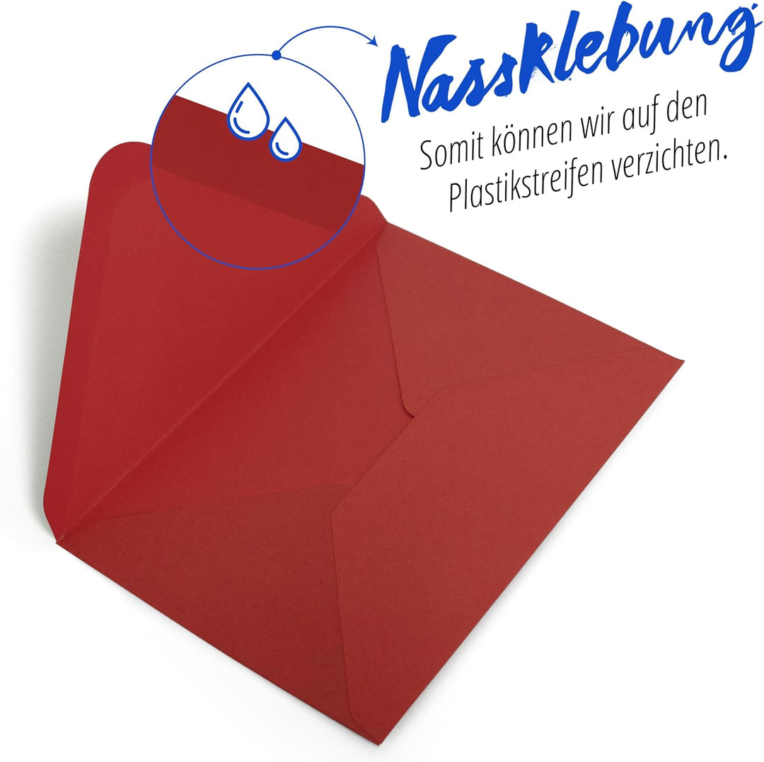 Japun – Briefumschläge (100 Stück) aus Papier, Kuvert, Umschlag ohne Fenster - DIN C5-220 x 156 mm -