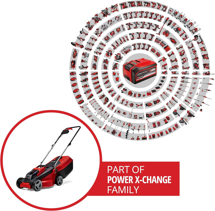 Einhell Akku-Rasenmäher GE-cm 18 Li Set Power X-Change (18 V, 30 cm Schnittbreite, bis 150 m², Brush