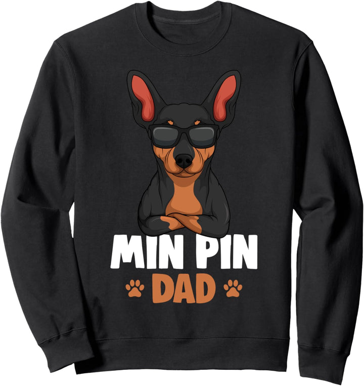 Zwergpinscher Miniature Pinscher Hunde Papa Sweatshirt