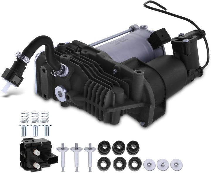 Frankberg Luftfederung Kompressor mit Ventilblock Kompatibel mit X5 E70 3.0L-4.4L 2006-2013 X6 E71 E