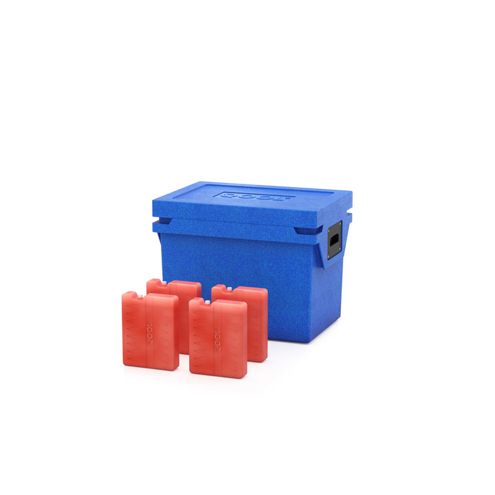 QOOL Kühlbox M | 27L | Made in Germany | blau | Hightech Kühlbox ohne Strom | Bis zu 10 Tagen autark