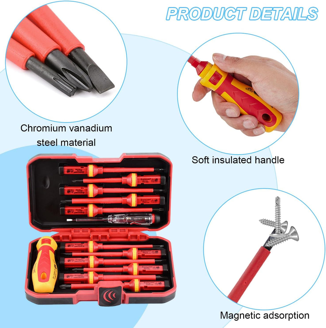 13 Stücke Schraubendreher Set, Schraubendreher Set, Werkzeug Set, Magnetisch Schraubendreher, für Di