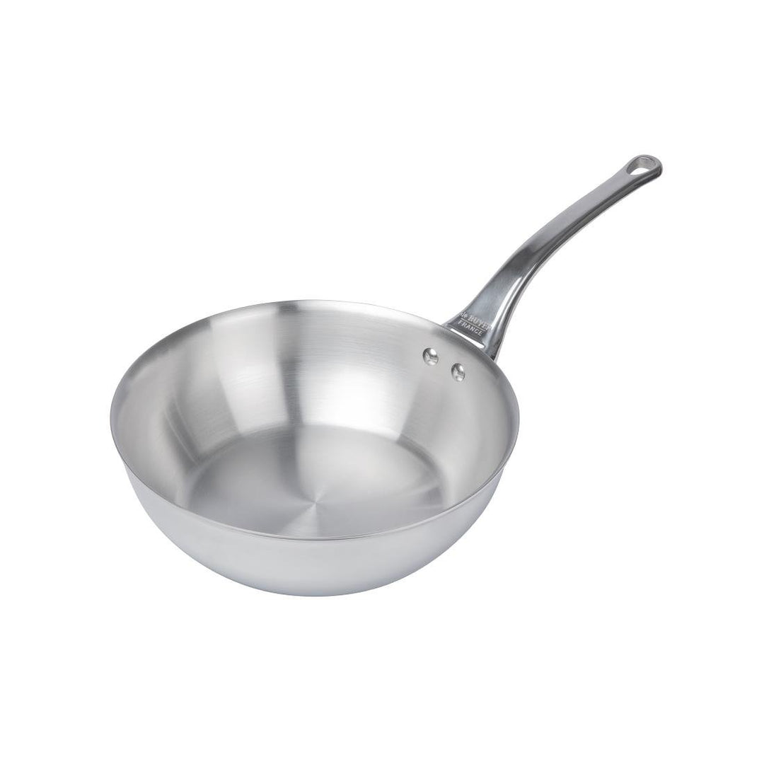DeBuyer De Buyer Affinity Schmorpfanne, gewölbt, grau, Diamètre 24 cm, 3736.24 20.3 x 23.9 x 7.9 cm,