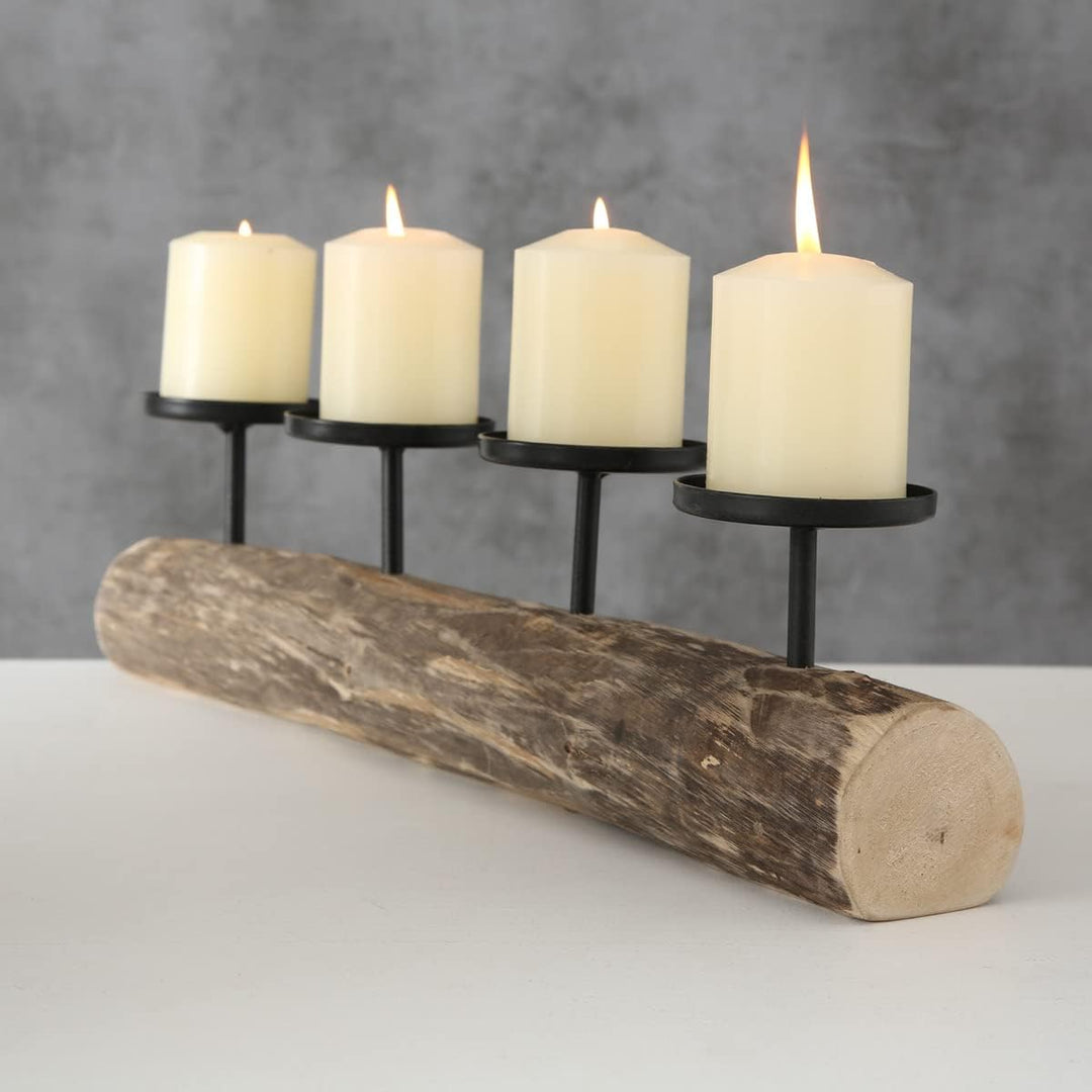 Boltze Kerzenständer Tempe (Kerzenhalter für 4 Kerzen, stilvolles Design, Dekoration Esstisch / Komm