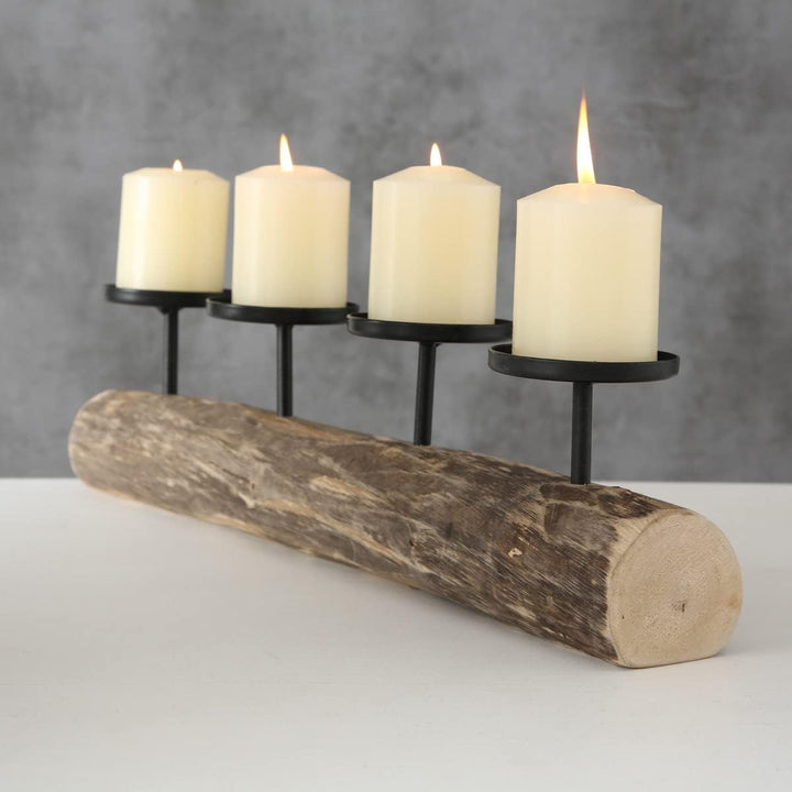 Boltze Kerzenständer Tempe (Kerzenhalter für 4 Kerzen, stilvolles Design, Dekoration Esstisch / Komm