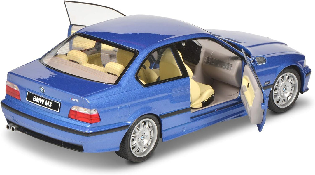 Solido S1803901 BMW E36 Coupé M3, 1990, Modellauto, Massstab 1:18, blau