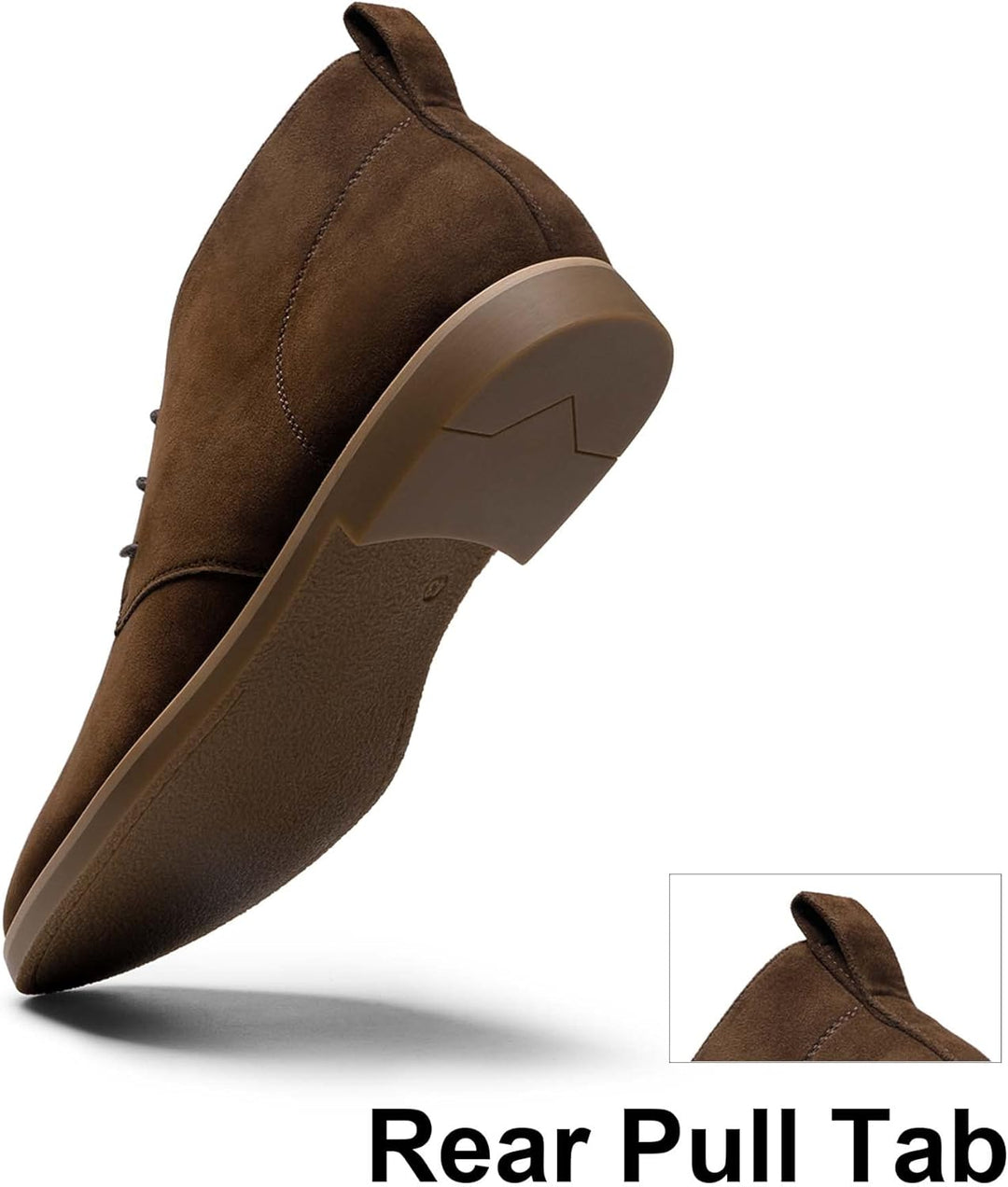 Bruno Marc Herren Chukka Stiefel Desert Boots Suede Leder Schnürstiefel Stiefeletten 46 EU Kaffee, 4