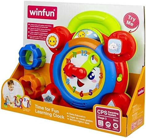 winfun Time for Fun Lernuhr, eine unterhaltsame, interaktive Art, die Zeit zu lesen, bewegliche Zeig
