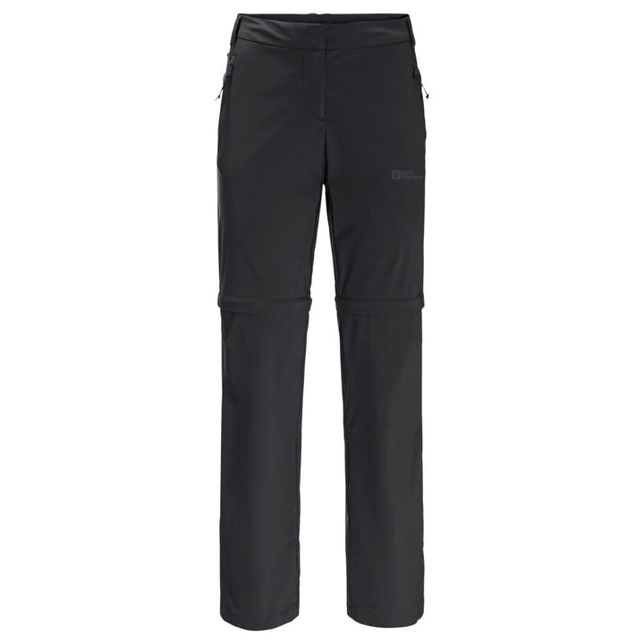 Jack Wolfskin Damen Glastal Zip Off Pants W Wanderhose 42 Schwarz, 42 Schwarz