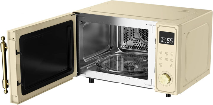 Kaiser Empire Em 2300 ElfEm Retro Mikrowelle in Elfenbein / 23L/ Grill/Heissluft/ 1100W Grill/ 2200W