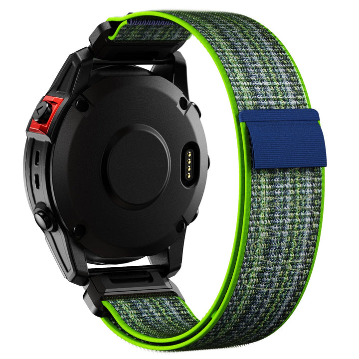 ANBEST 22mm Nylon Armband für Garmin Fenix 7 Pro/6 Pro/Fenix 8 47 mm Armband, Schleife Klettband für