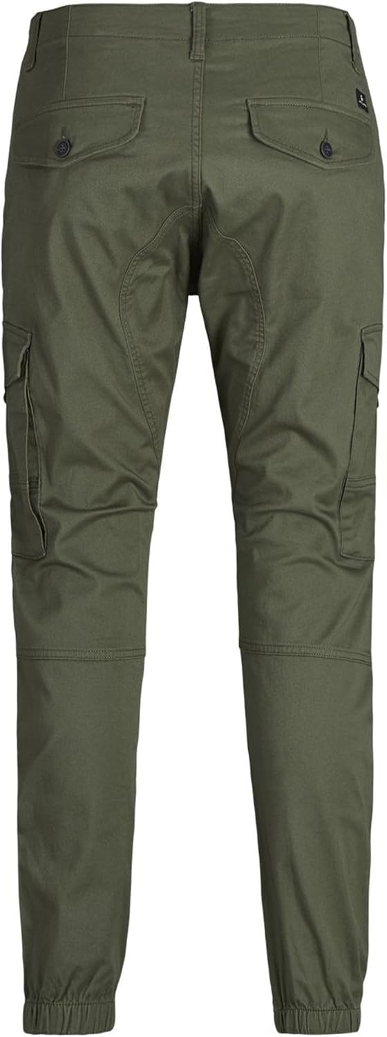 Jack & Jones Male Cargo-Hose Plus Size Slim Tapered Fit Cargo-Hose 40W / 30L Olive Night, 40W / 30L