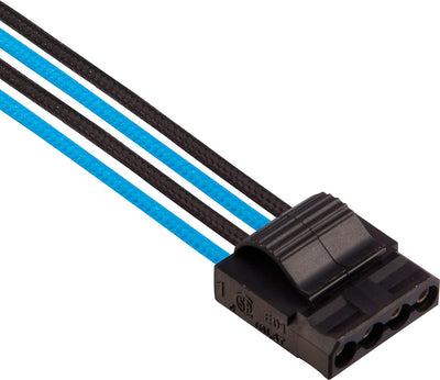 Corsair Premium Sleeved Netzteil Pro-Kabel-Set Typ4 (Generation 4-Serie) Blau/Schwarz Pro-Set Blau/S