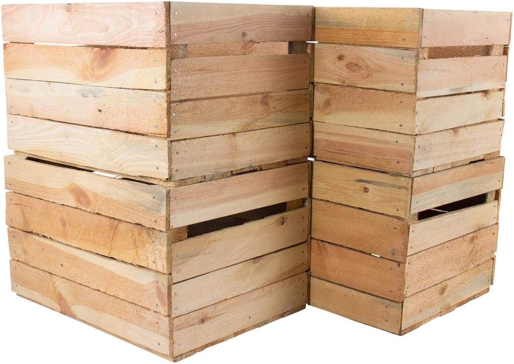 Vintage-Möbel24 Gebrauchte Obstkisten Weinkisten Massive Holzkisten Naturbelassen/Regal (4,8) 9, 9