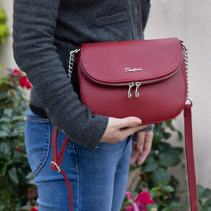 David Jones - Damen Kleine Umhängetasche - Frau Handtasche PU Leder Schultertasche - Elegante Tasche