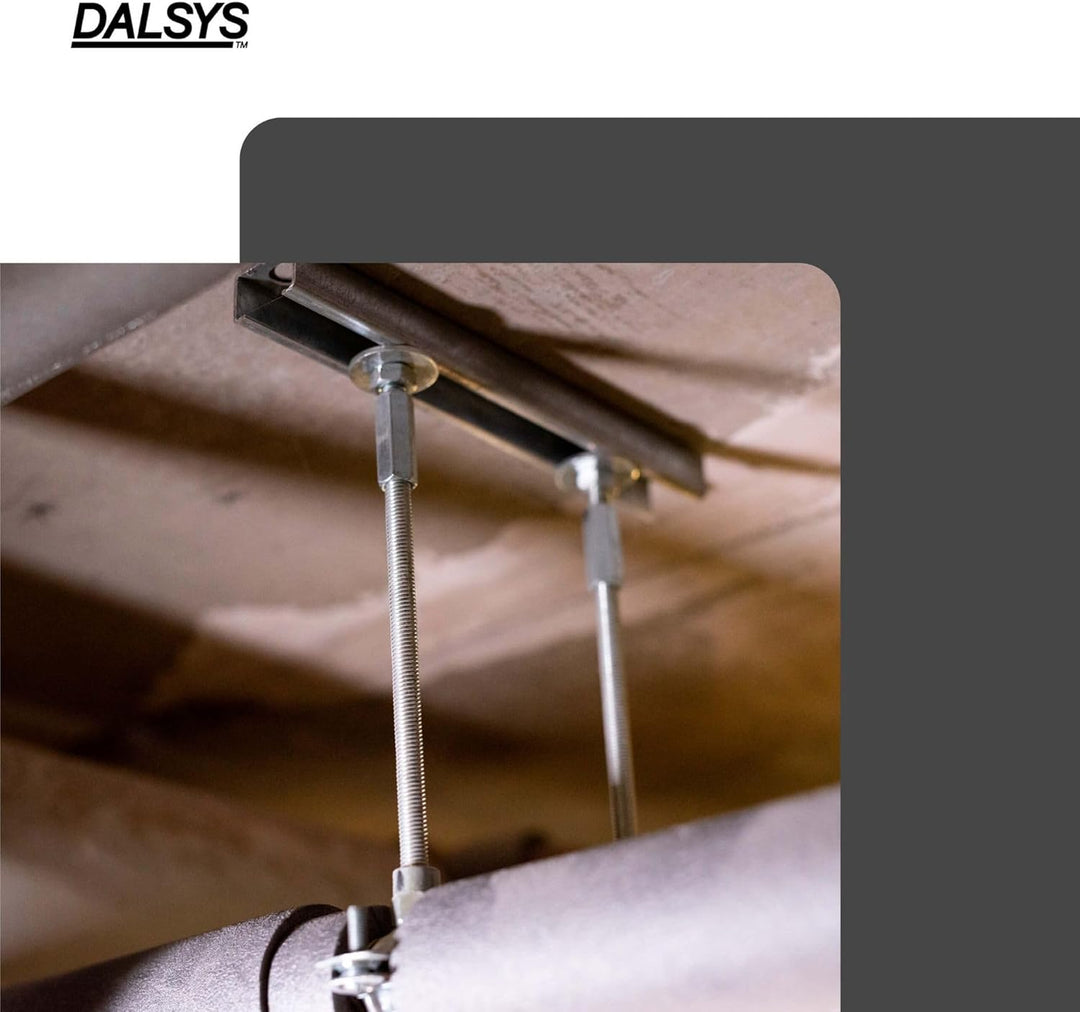 Dalsys Montageschiene 27/18, Schienenkonsole Silber 200cm, 1 Stück, Lochschiene, C-Profilschiene, U-