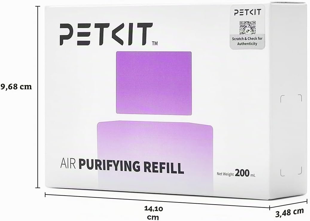 PETKIT Purra X Reinigungs-Nachfüller, ersetzt Geruchsentferner (4 Flaschen)