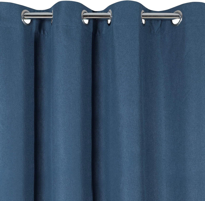 Eurofirany Meltem Vorhang Jacquard Ösen Trend Schlicht Elegant Hochwertig Schlafzimmer Wohnzimmer, P