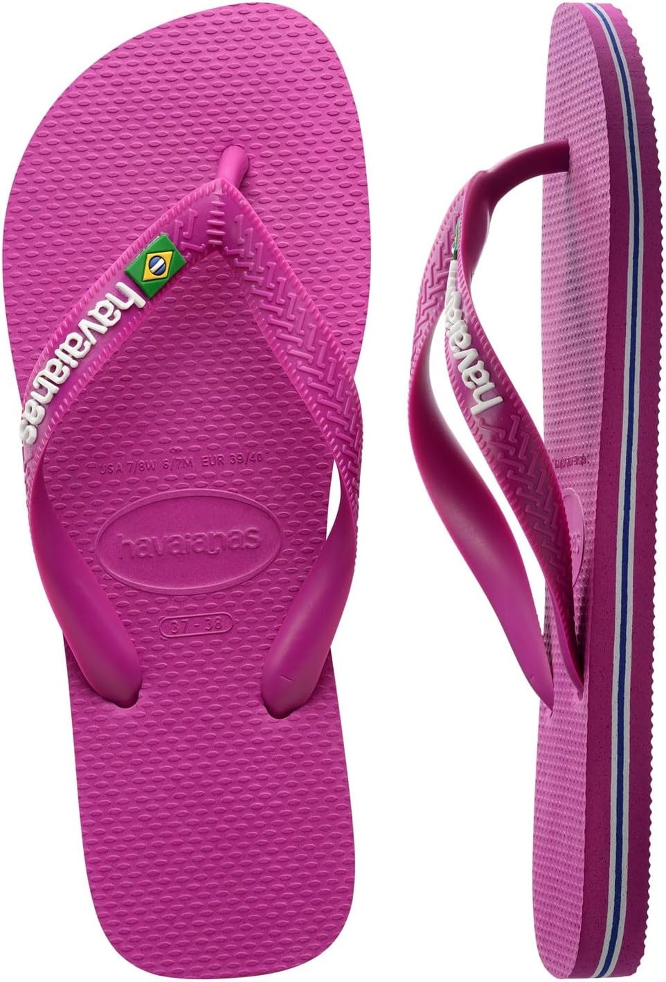 Havaianas - Brasil Logo, ikonische, bequeme und langlebige Badelatschen mit Brasilien- Flagge und ru
