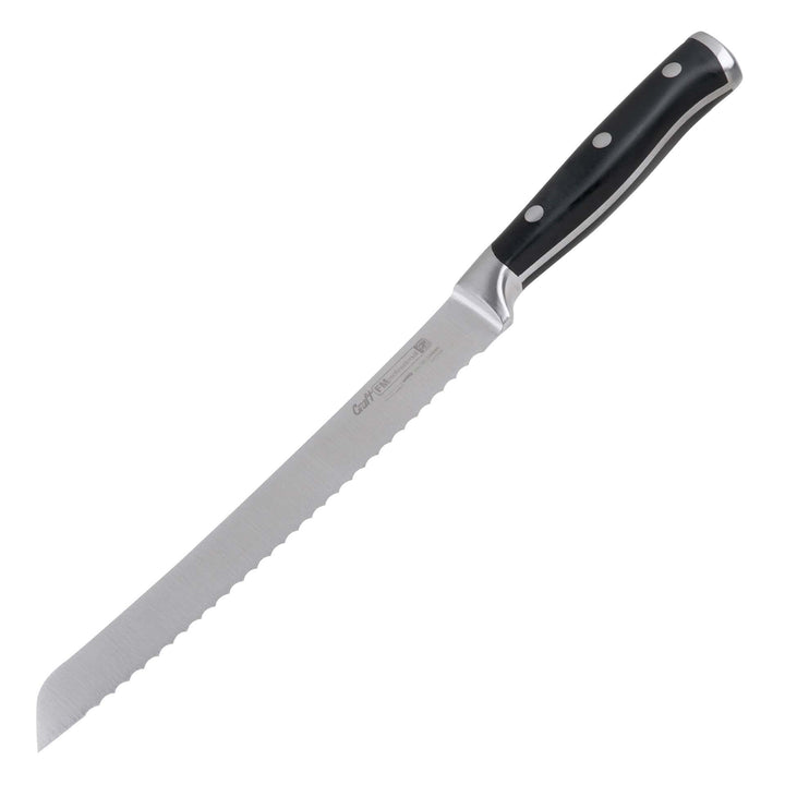 FMprofessional Brotmesser BBQ, Messer mit Klinge aus Edelstahl und Wellenschliff, hochwertiges Küche