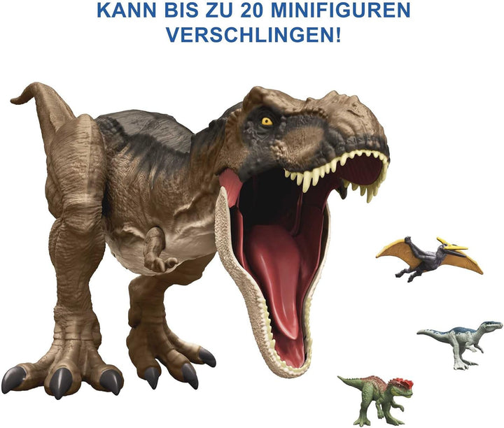 Jurassic World HBK73 - Jurassic World Riesendino T-Rex Actionfigur, extragrosses Dinosaurier Spielze