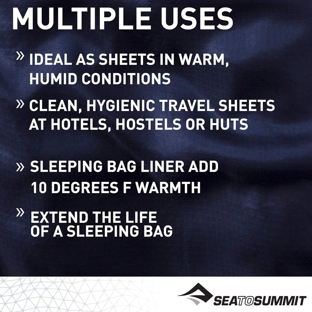Sea to Summit Mummy (mit Kapuze): 80 x 210cm, 340g blu, Mummy (mit Kapuze): 80 x 210cm, 340g blu