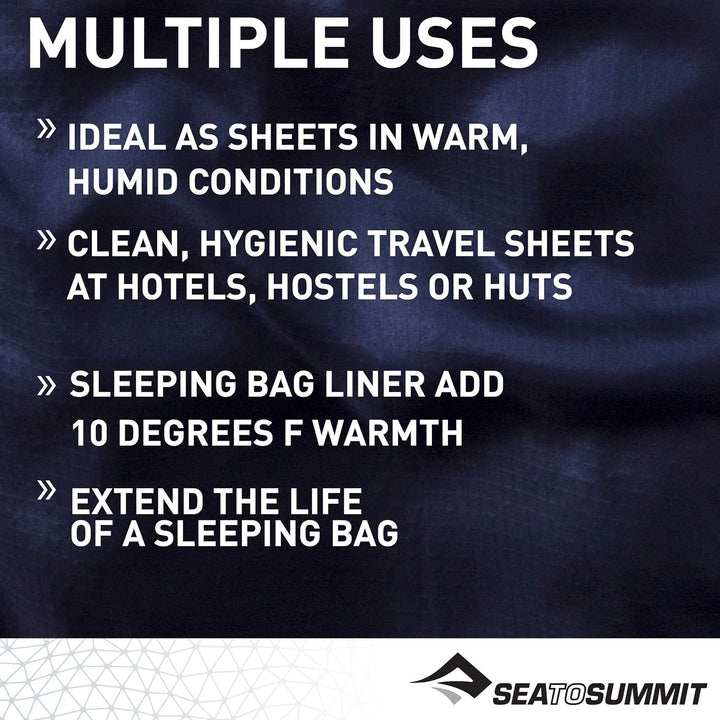 Sea to Summit Mummy (mit Kapuze): 80 x 210cm, 340g blu, Mummy (mit Kapuze): 80 x 210cm, 340g blu