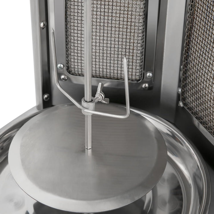 Dönergrill, 4.3KW Gas Vertikaler Broiler Döner Dönergrill Barbecue Grill 360° Drehbaren BBQ Kebabs T