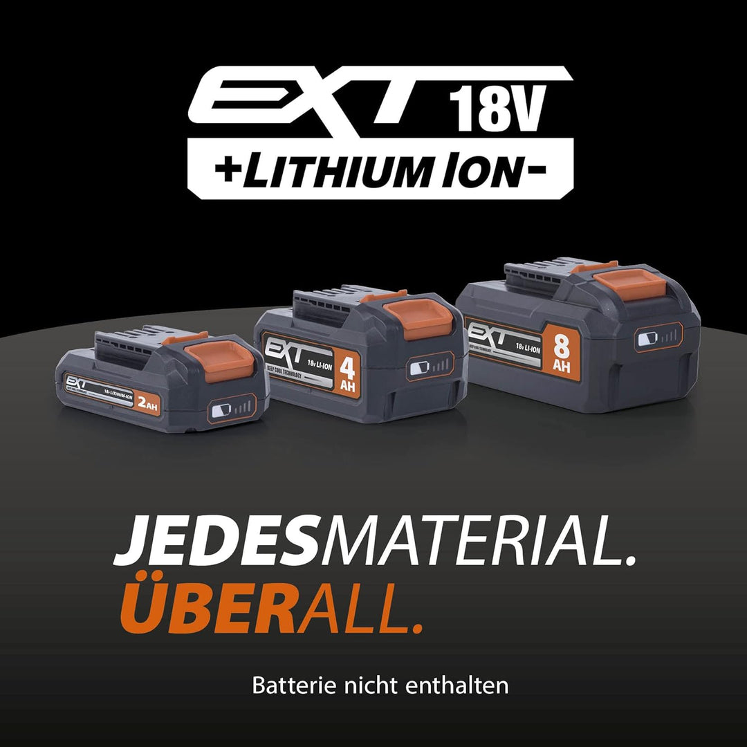 Evolution Power Tools Akku-Säbelsäge R150RCP-Li 18 V Li-Ion EXT, inkl. Universalsägeblätter – schnei